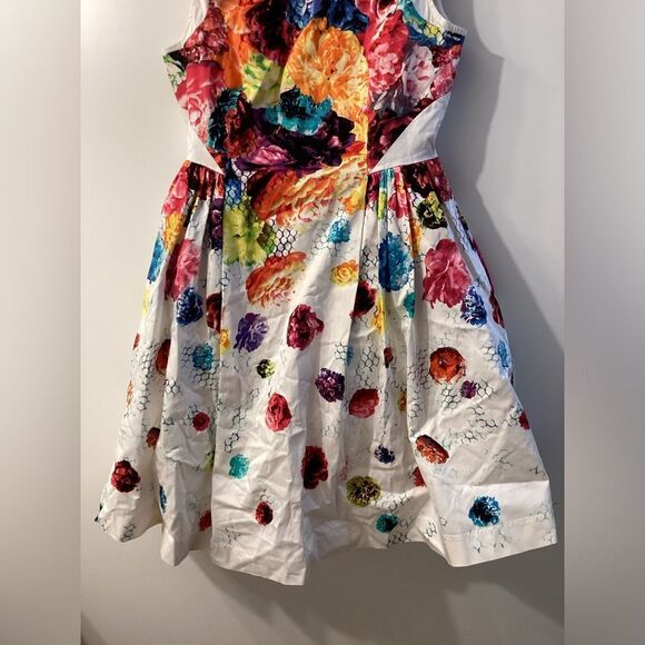 Prabal Gurung X Target Yellow Red Pleated A-Line Sundress Size 2 - Picture 6 of 16